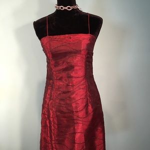 Mark Shale Burgundy Dress Size 6 Jacket Size 4